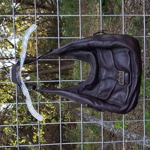 Vintage Banana Republic brown genuine leather large hobo bag  barely used